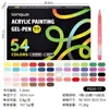 Fruta Azul Multicolor Acrílico Pintura Diario Plumas Gran Capacidad Tinta Mejorada Graffiti Diario Pincel Universal Set de Colores
