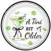 Mm339 Vajilla Verde Martini Fiesta 8 Personas Juego de Cuatro Piezas Copa de Vino para Fruta Decoración Plato de Papel Servilleta Vaso de Papel