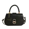 Otoño 2026 Gran Capacidad Simple Nuevo Elegante Textura Retro Nicho Color Sólido Casual Bolso Cruzado al Hombro