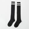 23 nuevos calcetines para niños, primavera y otoño, finos, estilo académico, calcetines hasta la pantorrilla para niñas, medias a rayas hasta la rodilla para bebés y estudiantes.