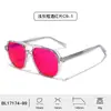 Gafas con 99% de Filtro de Luz Azul, Estilo Aviador Retro de Doble Puente, Lentes Planas para Hombres, Gafas para Videojuegos con Película Antirreflejante AR