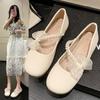 Zapatos Mary Jane 2026 Primavera/Verano Nuevos Versátiles Planos Bajos para Combinar con Faldas, Mocasines para Mujer para Todas las Estaciones