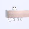 Riel Deslizante para Cortina Capa Única y Doble Montado en Pared Superior Aluminio Cuadrado Plano Guía Oculto Código Silencioso Riel para Cortina