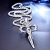 Joyas de moda al por mayor colgante de cruz de acero de titanio colgante de acero inoxidable entrega de una pieza