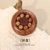 Peça de Mão Giratória de Madeira de Cipreste para Alívio de Estresse para Transmissão ao Vivo, Venda Direta do Fabricante, Bola de Saúde, Decoração de Ornamento de Madeira Maciça