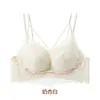 Sutiã Feminino com Bojo Grosso 5cm Renda Francesa Vazada Sem Aro Push Up Fecho Frontal Costas Bonitas Estilo Puro Desejo Sexy 376