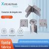 Acessórios para mesa de desmontagem de placa de rocha atacado de fábrica Acessórios para estrutura de mesa de luxo leve Conector de canto reto plug-in de três furos 25X50