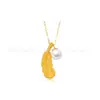 Colar com Pingente de Ouro Puro 999 Shenzhen Shuibei Ouro Duro 3D Indústria da Beleza Dia dos Namorados Joias de Ouro Presente Prático