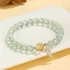 Pulsera de Perlas de Agua Dulce Cristal Rosa Mariposa con Cuentas para Mujer, Pulsera Única de Piedra de Uva Azetulita Amarilla al por Mayor