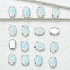 Venda quente transfronteiriça oval diamante cor mocha garra de quatro pontas broca de vidro furadeira costurada à mão joias DIY acessórios de vestuário broca oval