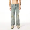 Novos Jeans Rasgados Lyocell de Perna Reta Estilo Verão e Primavera Clanfit