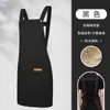 Delantal para catering con impresión de logo, impermeable y a prueba de aceite, adecuado para supermercados, tiendas de té de leche, ropa de trabajo para mujer y restaurantes de hot pot