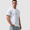 Camiseta de Algodón Puro para Hombre, Manga Corta, Corte Holgado, Peso Pesado, Estilosa, Limpia, Retro, Color Sólido, para Uso Casual Diario
