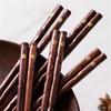 Palillos estilo japonés puntiagudos para el hogar, de madera creativa, para restaurante, hotel, regalos, cantina familiar, palillos de madera maciza hechos a mano