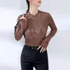 Top de Design Miyake com Alta Elasticidade Feminino Slim-fit Plissado Não Amassa Não Forma Bolinhas Gola Meio Alta Camiseta Camisa Base Manga Longa