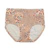 En Stock al por Mayor Talla Europea y Americana Estampado de Letras Estampado de Leopardo para Mujer de Cintura Alta de Seda de Leche Cómodos Calzones