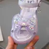 Sandálias Infantis 2026 Verão Novo Calçados Infantis Meninas Desenho Animado Estilosas Sapatos de Princesa Sandálias de Uma Tira para Crianças Pequenas