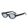 2025 Nuevas Gafas de Sol Ovaladas Estilo Europeo y Americano con Forma de Estrella para Mujer Fotografía Callejera Gama Alta Que Resaltan el Rostro Pequeñas Gafas de Sol Anti-UV