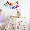 Balão Descartável de Mesa para Festa Transfronteiriça Decoração de Festa Toalha de Mesa PE Impermeável Quente Balão de Aniversário Toalha de Mesa