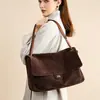 Bolso retro de ante para mujer europeo y americano, gran capacidad, bolso con solapa para el día a día, ante suave, bolso de hombro, bolso cruzado, superventas transfronterizo