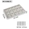 Caja de Almacenamiento de Joyería de Terciopelo con Cajones, Caja de Gran Capacidad para Pendientes, Collares y Joyería, Bandeja Sencilla para Exhibir Anillos