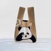 Panda Nueva Bolsa Tejida Souvenir Turístico de Chengdu Regalo de Acompañamiento Bolso de Mano para Chica Guofeng Bolso de Mano Tejido