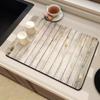 Alfombrilla de secado para fregadero de cocina con veta de madera transfronteriza, alfombrilla de mesa de tierra de diatomeas, alfombrilla antideslizante, alfombrilla absorbente para secado de mesa de café, alfombrilla de aislamiento térmico