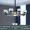 Lámpara de araña de cristal de lujo ligero para sala de estar 2026 Nuevo modelo Iluminación simple moderna elegante para dormitorio Paquete al por mayor Hogar Hierro Aluminio