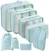 Conjunto de Bolsas de Armazenamento para Viagem Transfronteiriça com Sete ou Oito Peças, Bolsa de Armazenamento para Viagem de Negócios, Bolsa de Armazenamento de Grande Capacidade, Conjunto de Armazenamento à Prova d'Água