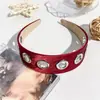 Diadema Punk Metal Redonda de Nuevo Estilo Europeo y Americano, Diadema Versátil Personalizada de Ala Ancha, Pasador Antideslizante de Alta Gama