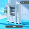 Mesa de arena modelo material de resina DIY hecho a mano sección transversal tipo apartamento mini muebles de interior gabinetes adornos 1:30