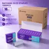 Grapas Pesadas Transfronterizas 23/23, Grapas de Oficina Galvanizadas Engrosadas para Engargolar Documentos, Mayoreo de Papelería en Stock