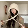 Gorro de punto cálido para mujer, estilo Hepburn, con lazada informal, dulce y versátil, Nuevo Otoño/Invierno 2026