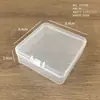 Caja de almacenamiento de plástico cuadrada multimodelo con tapa, partes transparentes, herramientas pequeñas, caja de embalaje a prueba de polvo, caja de muestra al por mayor