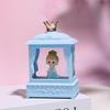 Linterna de Viento de Cristal Serie Princesa Corazón de Niña Regalo de Tanabata para Niña Caja de Música para Niños Regalo Adornos Artesanales de Escritorio