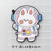 Calcomanías decorativas de oso conejo astronauta de dibujos animados DIY Broche de oso conejo funda para teléfono zapato flor caja de almacenamiento accesorios decorativos