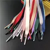 Nuevo Estilo Cinta de Satén de 1 cm Cordones de Zapatos de Satén de Poliéster Coloridos de Doble Cara Cordones para Zapatos de Lona de Imitación de Satén para Zapatos de Cuero