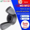 Porca de asa preta de nylon porca de lingote de plástico tipo borboleta de plástico tampa de rosca M3M4M5M6M8