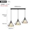Novo Lustre Chinês Sala de Estar Sala de Jantar Zen Três Cabeças Luzes de Sala de Jantar Sala de Chá Lâmpadas Pendentes Modernas Simples Retangulares Balcão de Bar