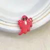 Serie de Caricaturas Lindas de Acrílico Cuentas con Agujero Recto de Fantasma Pintado Cadena para Teléfono Móvil Colgante Accesorios de Joyería