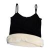 Ropa interior térmica para mujer con forro polar, terciopelo alemán, algodón acanalado, camisola base para estudiantes, camiseta sin mangas versátil, se puede usar por fuera, prenda interior que genera calor