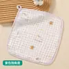 Toalha de Saliva de Gaze de Seis Camadas para Bebês, Classe A, Macia e Absorvente, Toalha Facial e de Banho para Recém-Nascidos, Toalha Quadrada de Gaze de Algodão Bambu