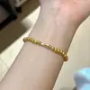 Pulsera de Perlas Irregulares Francesas Pulsera para Mujer Nicho Lujo Ligero Exquisita Moda Oro Media Pulsera Accesorios de Pulsera