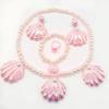 Acessórios Bela Adormecida Aurora Rosa Coroa de Sereia Bolsa Colar Conjunto Acessórios Princesa Rosa Dropshipping