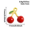 Colgante de Acero Inoxidable Proceso de Goteo de Aceite Rojo Serie Marina Accesorios para Joyería DIY Accesorios para Pulsera Collar