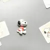 Acessórios Populares de Resina do Desenho Snoopy para Cabelo Capa de Celular Tamancos Material de Cola Cremosa Preço de Atacado em Estoque