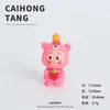 Lindo Animal 3D Personaje Estrella Resina Muñeca Creativa Adornos Decoraciones de Escritorio Colgantes de Llavero Venta al por Mayor