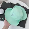 Novo Chapéu de Pescador Respirável Cor de Doce Secagem Rápida com Laço para Estudantes, Meninas Fofas, Chapéu de Sol para Caminhada