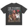 Camiseta de Manga Corta Estampada Estilo Retro Americano Transfronteriza Lear Wayne LilWayne Suéter Pesado de Manga Larga Cuello Redondo con Capucha