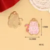 Accesorios de Joyería de Aleación Nueva Transfronterizos, Serie Rosa del Día de San Valentín, Collar con Colgante de Flor Corazón, Colgante para Pulsera